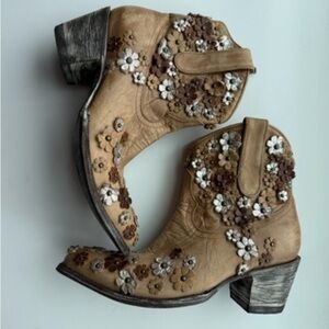 Old Gringo/Sundance Catalog: Floral Embellished Ankle Boots
